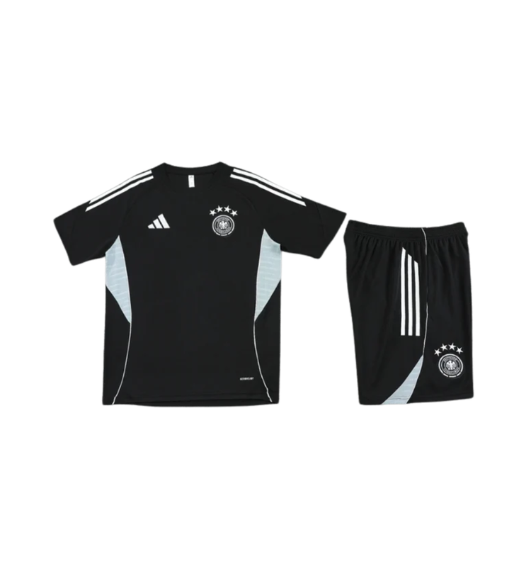 Germany 2026 Short Sleeve/Shorts Tracksuit Black