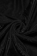 Black Stand Collar Long Sleeves Rose Embossed Lace-Up Zippered Men's Gothic Top - Product - 7