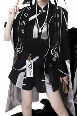 Black [The Strange End of the Immortal Sect] Sleeveless Chinese Style Ouji Lolita Set - Product - 8