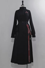 Black Unmarked Blade Gothic Handsome Ouji Lolita SK Skirt - Product - 2
