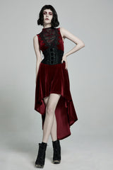 Black Jacquard Lace-Up Slim Women's Corset - Product - 3