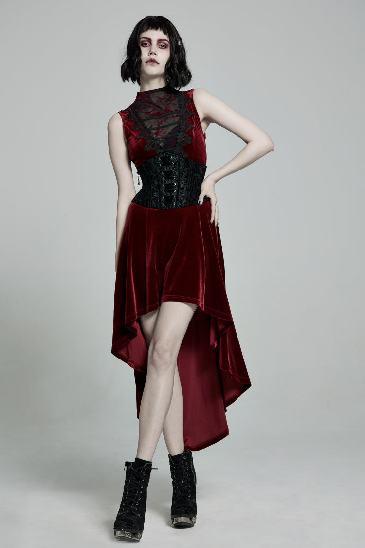 Black Jacquard Lace-Up Slim Women's Corset - Product - 3