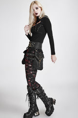 Mesh Close Fitting Long Women's Gothic Leggings - Product - 9