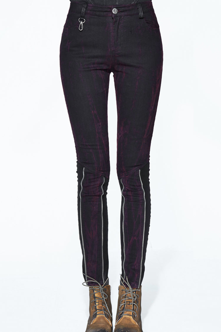 Black Distressed Right Side Detachable Bag Women's Punk Pants - Product - 4