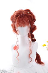 Orange Fluffy Sheep Curly Long Sweet Lolita Wigs - Product - 3