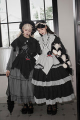 [Castle Night] Long Sleeves Ruffle Embroidery Gothic Lolita Dress 2 Colors - Product - 6