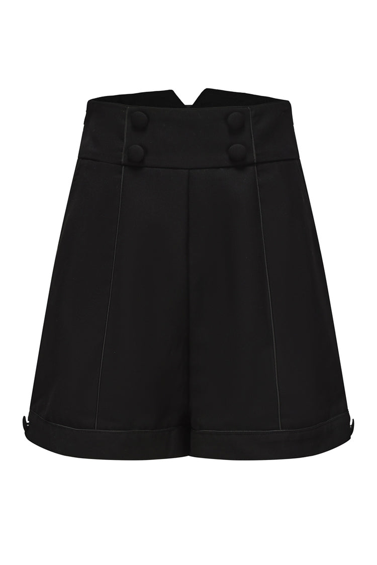 Black [Eternal Silent Proxy] Vintage Prince Lolita Shorts - Black - 1