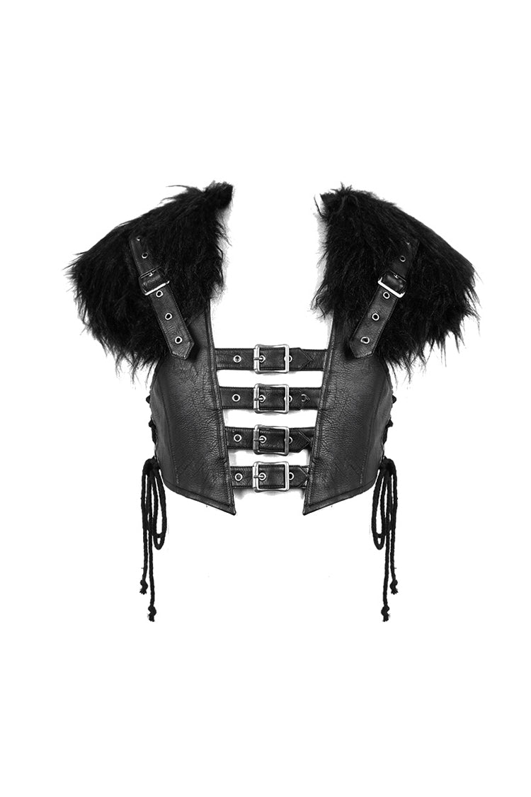 Black Lace-Up Mens Steampunk Vest - Product - 7