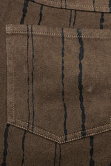 Metal Rivet Decoration Stitching Mesh Ripped Men's Steampunk Straight Pants 2 Colors - Product - 14