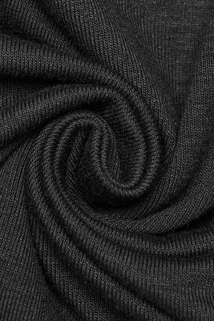 ブラック 無地 長袖 レディース パンク ケープ 商品画像