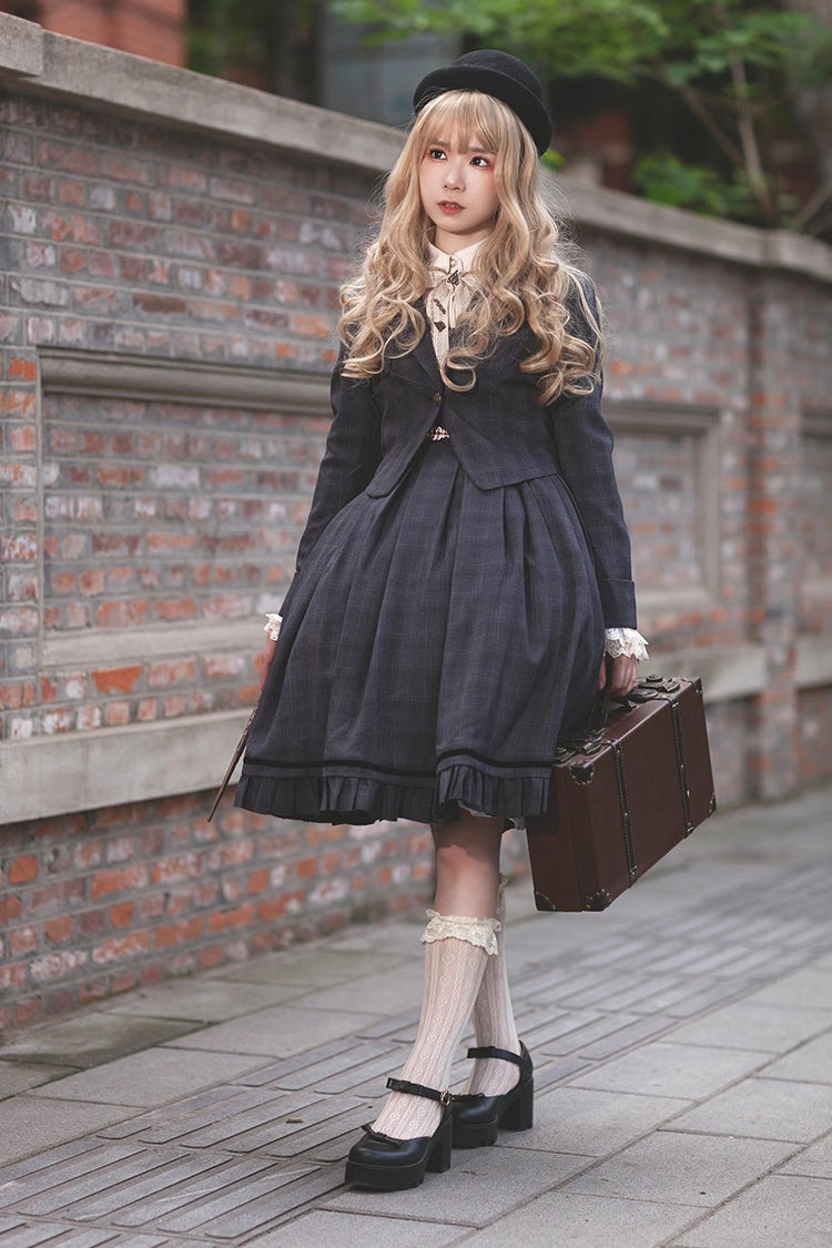 Princess Lost In The Fog Ruffle College Style Elegant Classic Lolita JSK Dress 2 Colors - Product - 3