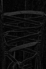 Black Halterneck Sleeveless Stitching Mesh Women's Gothic Dress - Product - 8