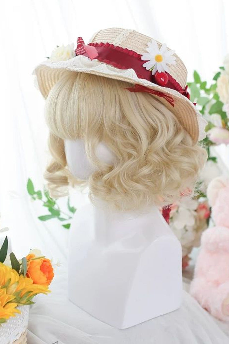 Natural Small Curls Short Sweet Lolita Wig 3 Colors - Product - 6