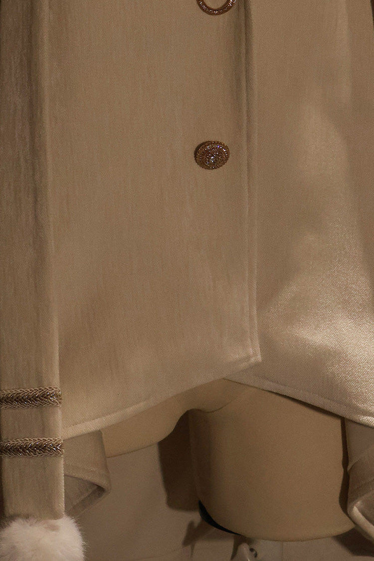 Beige [Clock of Reincarnation Cycles] Cat Ears Magic Hooded Sweet Lolita Coat Cloak - Product - 10