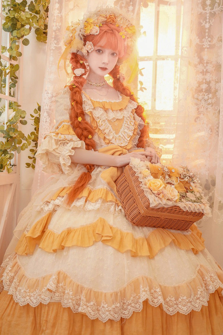 Hand Woven Rattan Flowers Bowknot Sweet Elegant Princess Lolita Tote Bag 2 Colors - Product - 7