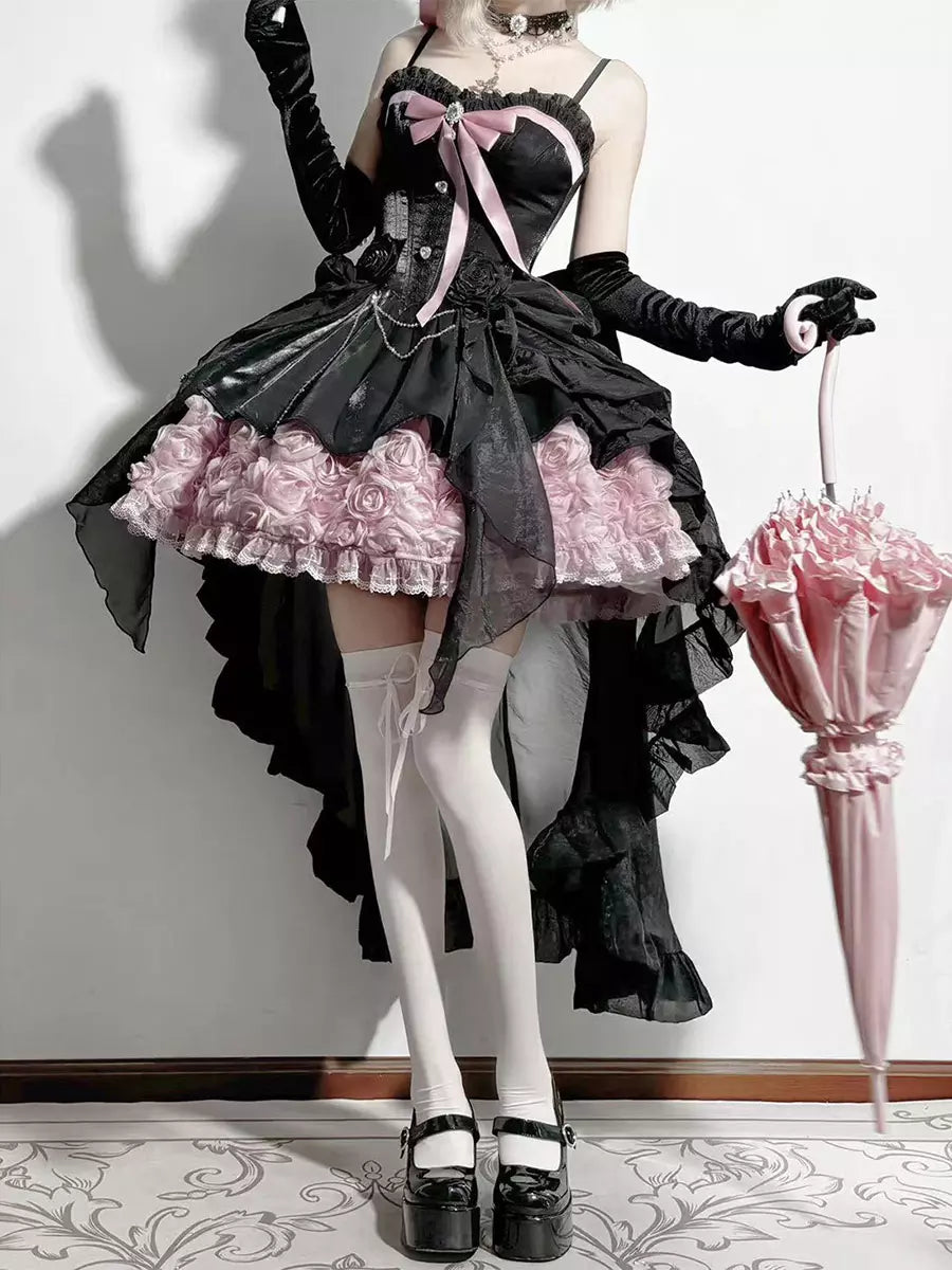 GMC-HIRES-black-pink-vintage-ruffle-lace-high-low-fairy-lolita-gown-02