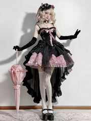 GMC-HIRES-black-pink-vintage-ruffle-lace-high-low-fairy-lolita-gown-01