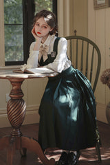 Green [Artemis] Sweet College Style Elegant Lolita Jumper Dress - Product - 9