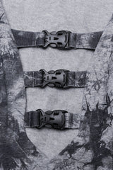 V Collar Sleeveless Buckle Women's Steampunk Dress 2 Color - Product - 12