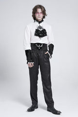 Black Embroidered Lace-Up Men's Gothic Accessory  Bat Embroidered Girdle - Product - 5