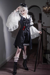 Black [Night Rose] Sleeveless Ouji Prince Handsome Lolita Vest - Product - 7