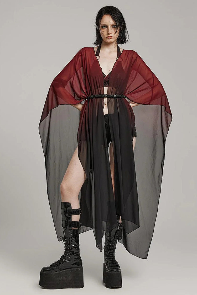 Translucent Loose Ruffle Braided Rope Belt Womens Elegant Gothic Shawl 3 Colors - Product - 10