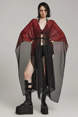 Translucent Loose Ruffle Braided Rope Belt Womens Elegant Gothic Shawl 3 Colors - Product - 10