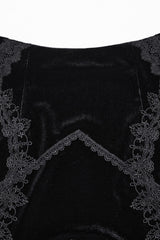 Black Ruffle Stitching Lace Women's Gothic Fishtailed Skirt - Product - 5