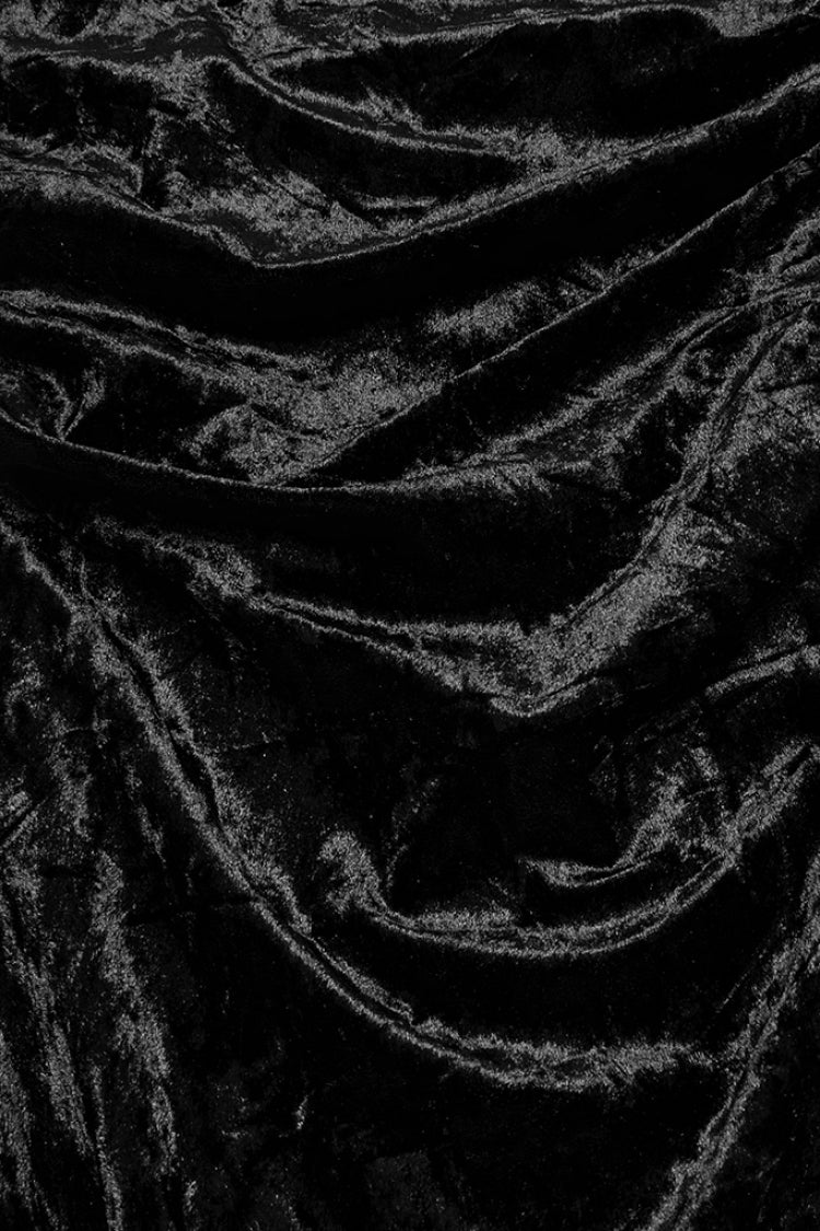 Black Batwing Hollow Embroidery Stitching Lace Women's Gothic Fishtailed Skirt - Product - 6
