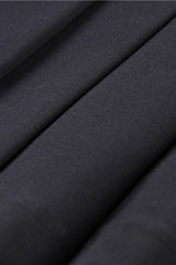 Black Zippered Pleated Women's Punk Casual Mini Skirt with Side Bag - Product - 19