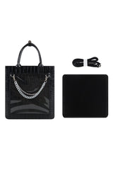 Transparent Black Chain Gothic Itabag 3 Colors - Product - 8