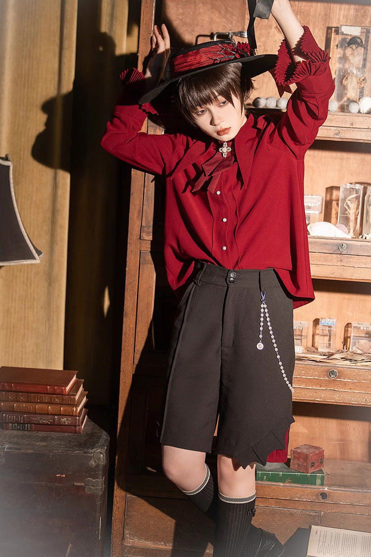 Princess Chronicles The Unknown Shadow Gothic Ouji Lolita Blouse 3 Colors - Product - 6