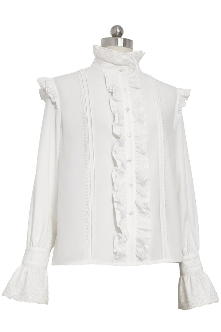 White Rabbit Theater Jacquard Version Ouji Lolita Shirt - Product - 3
