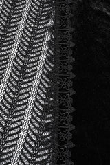 Black Ruffle Stitching Lace Women's Gothic Fishtail Skirt - Product - 6