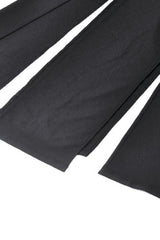 Black Buckled Zippered Women's Punk Side Slit Long Skirt - Product - 17