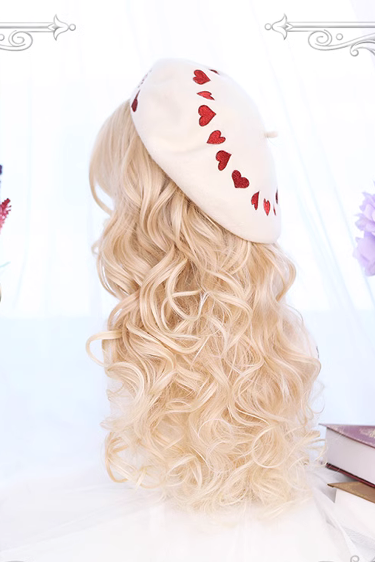 Wool Curl Medium Length Curly Hair Sweet Lolita Wigs - Product - 3