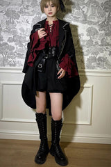 Pirate Series Navigation Treasure Hunting Guide Embroidery Handsome Lolita Cloak 2 Colors - Product - 5