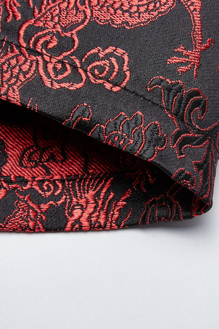 Jacquard Dragon Print Slim Women's Gothic Cheongsam Dress 2 Colors - Product - 5
