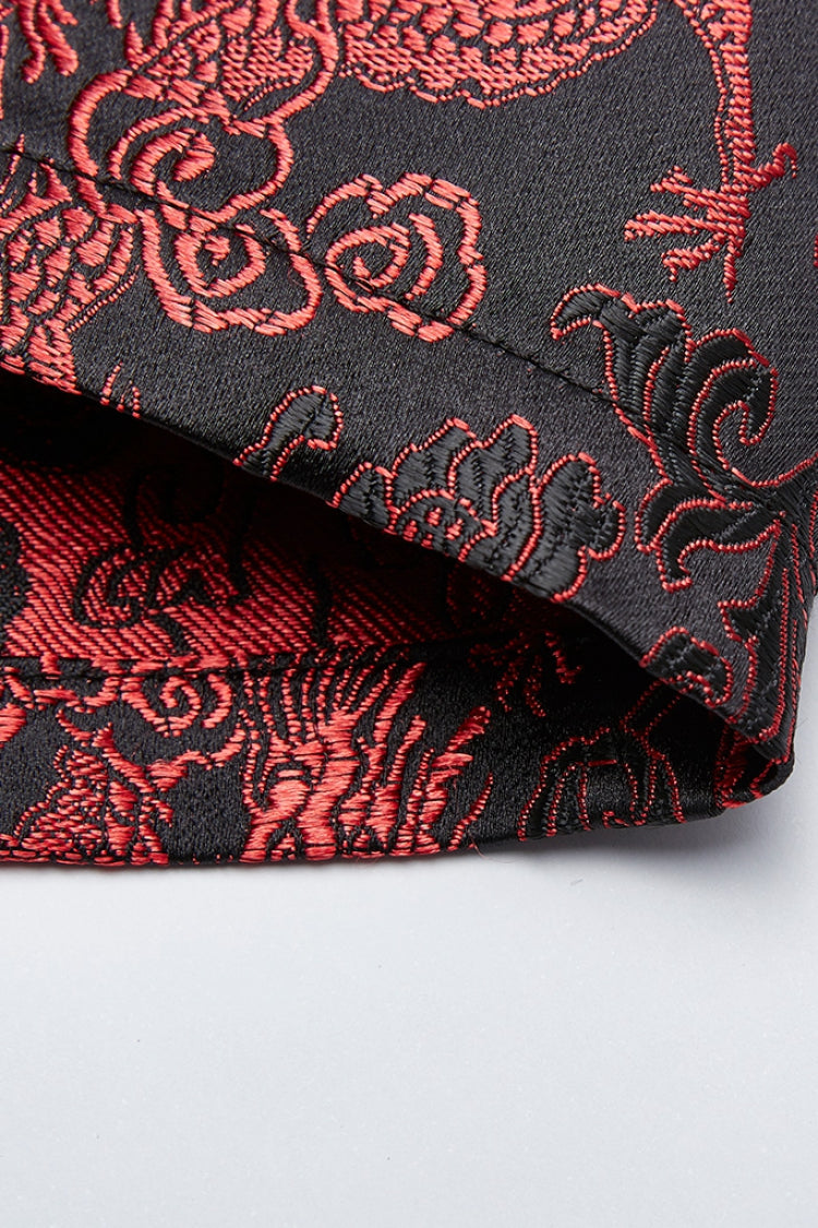 Jacquard Dragon Print Slim Women's Gothic Cheongsam Dress 2 Colors - Product - 5