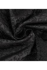Black Basic Jacquard Diagonal Pocket Three Dimensional Webbing Gothic Mens Pants - Product - 9