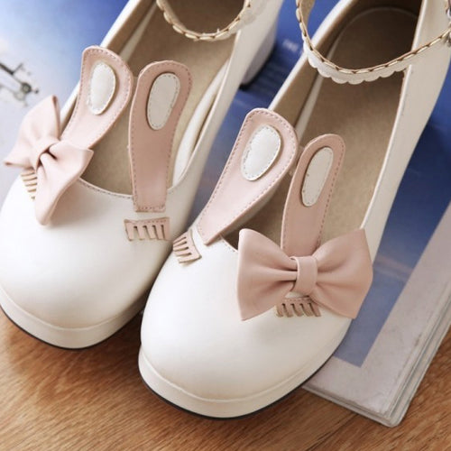 Rabbits Ears Bowknot Sweet Lolita Shoes - Product - 6