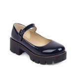 PU Leather Puppy Heel Classic Lolita Shoes 4 Colors - Product - 7
