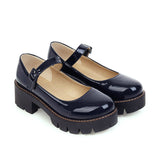 PU Leather Puppy Heel Classic Lolita Shoes 4 Colors - Product - 14
