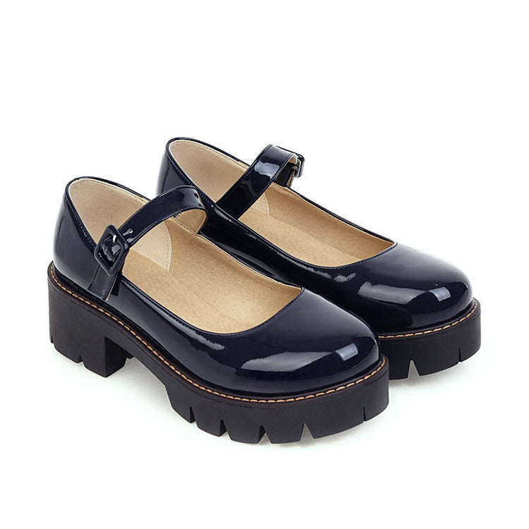 PU Leather Puppy Heel Classic Lolita Shoes 4 Colors - Product - 14