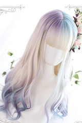 Multicolor Gradient Long Curly Sweet Lolita Wigs - Product - 3