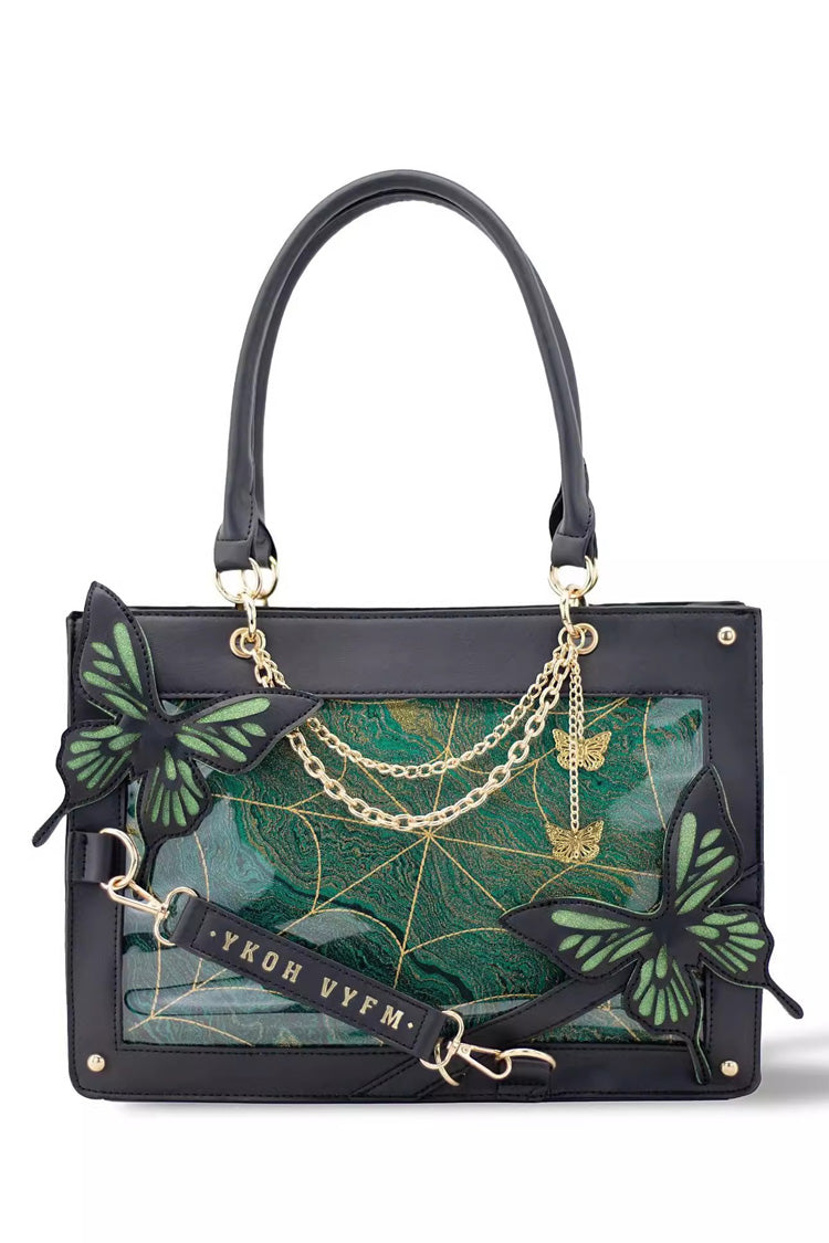Maze Butterfly Gothic Lolita Shoulder Itabag 14 Colors - Green - 15