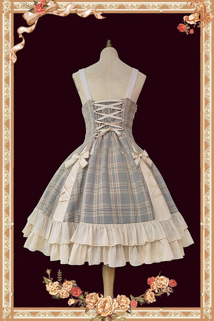 Multi-Color Backlight Memoirs Elegant Slim Bowknot Sleeveless Ruffle Classic Lolita Dress - Product - 12