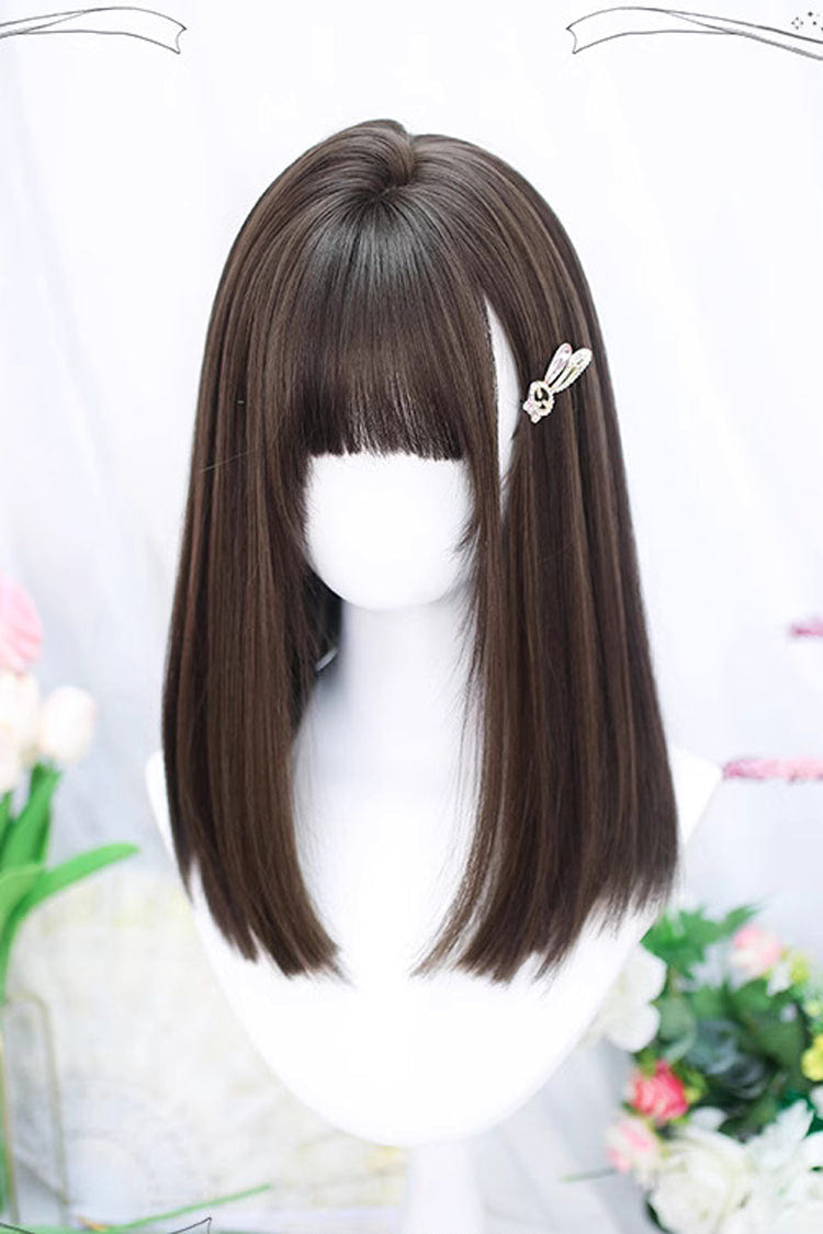 Brown Natural Secondary Straight Sweet Lolita Wig - Product - 2