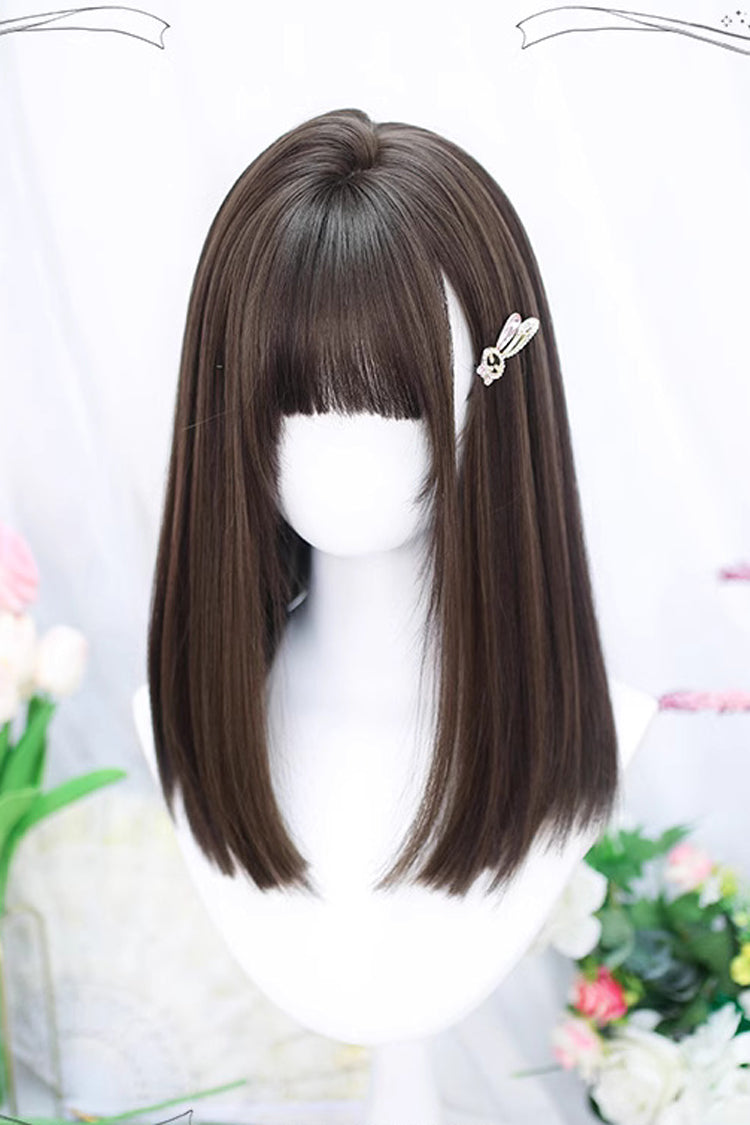 Brown Natural Secondary Straight Sweet Lolita Wig - Product - 2
