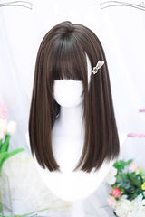 Brown Natural Secondary Straight Sweet Lolita Wig - Product - 2